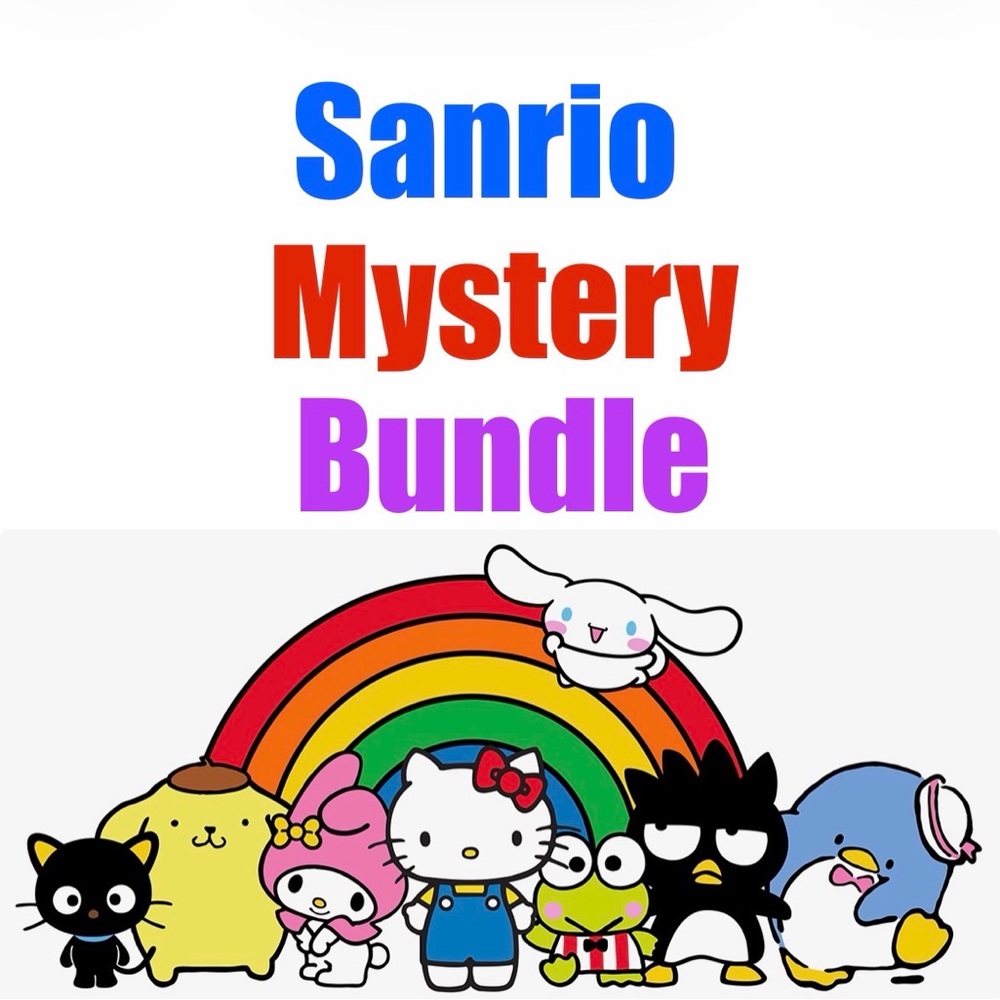 🩷Sanrio 10-Piece Mystery Bundle with Plush - Hello Kitty, Kuromi, My Melody